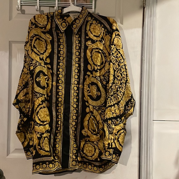 Versace Other - Versace silk barocco mens shirt